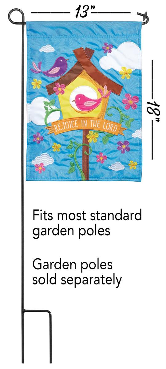 Flag Rejoice In The Lord Polyester 13x18 by Dicksons, product view 2