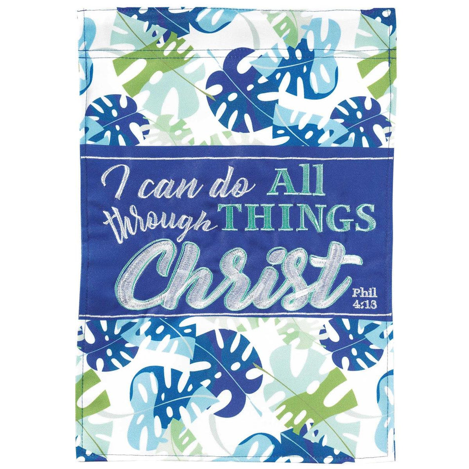 Flag I Do All Things Polyester 13x18 by Dicksons
