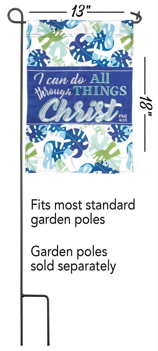 Flag I Do All Things Polyester 13x18 by Dicksons, product view 2