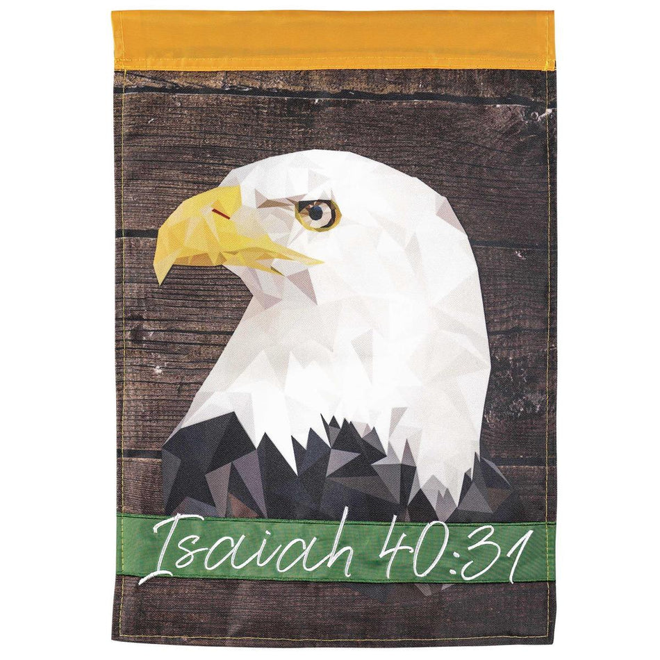 Flag Eagle Isaiah 40:31 13x18 by Dicksons