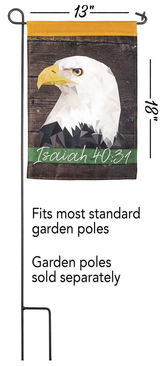 Flag Eagle Isaiah 40:31 13x18 by Dicksons, product view 2