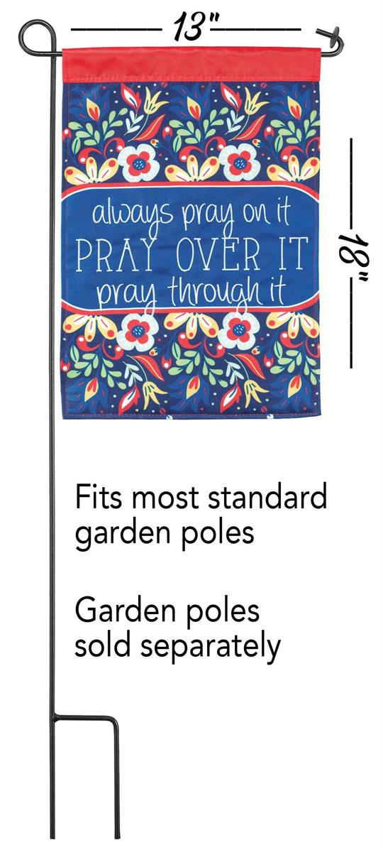 Flag Always Pray Polyester 13x18 by Dicksons, product view 2