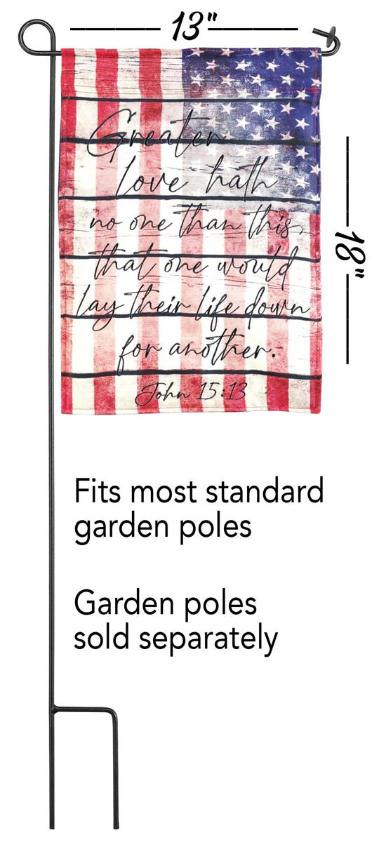 Flag Great Love John 15:13 13x18 by Dicksons, product view 2