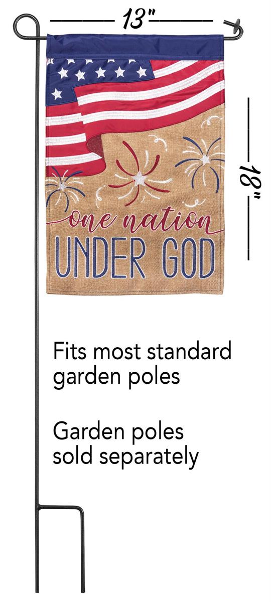Flag One Nation Under God Waving 13x18 by Dicksons, product view 2
