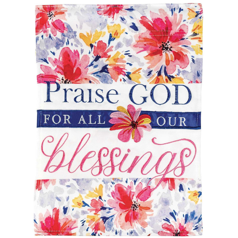 Flag Praise God Blessings 13x18 by Dicksons