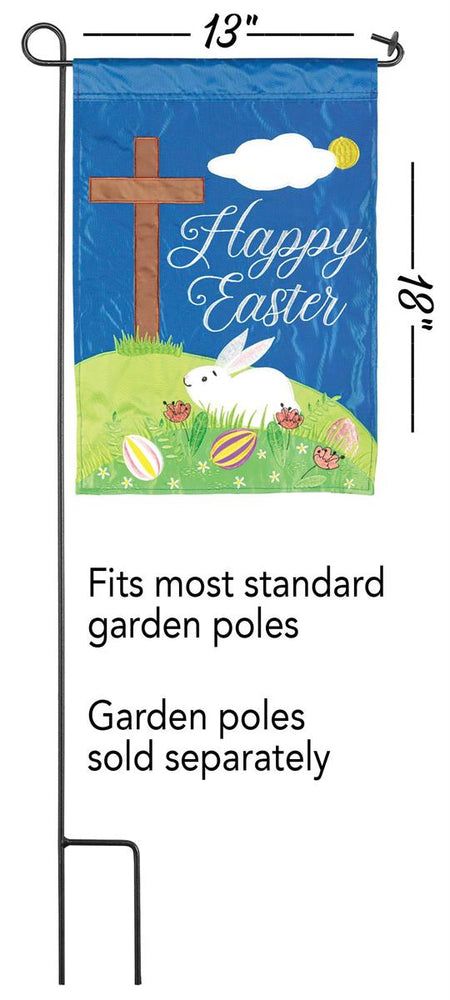 Flag Cross Bunny Happy Easter 13x18 by Dicksons, product view 2