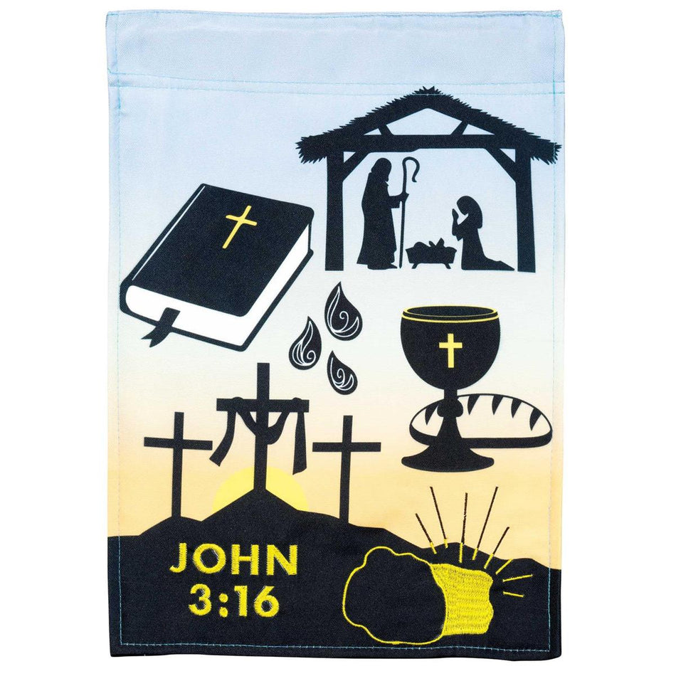 Flag Life Of Christ Polyester 13x18 by Dicksons