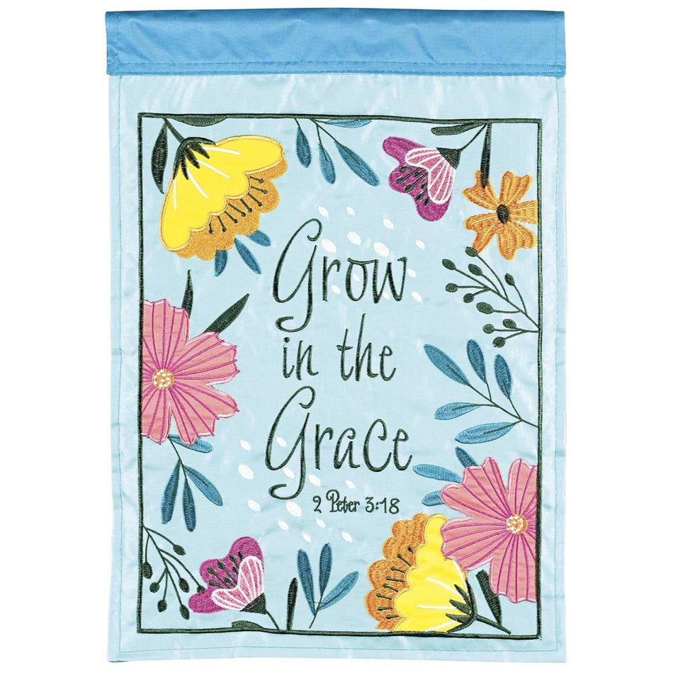 Flag Grow In The Grace Spring 13x18 by Dicksons
