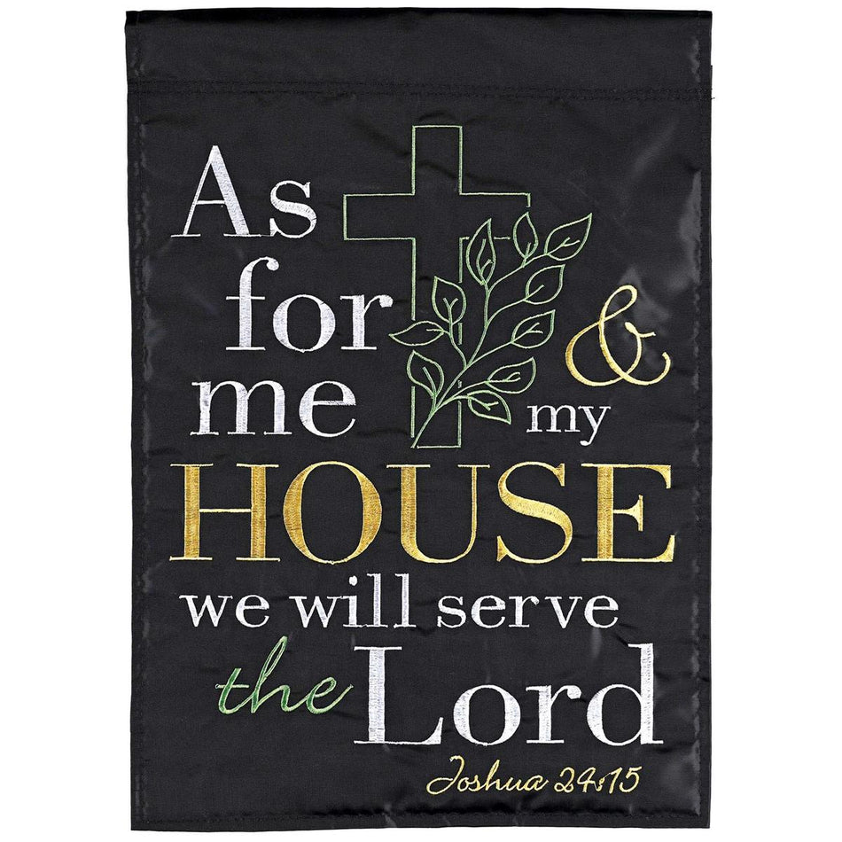 Flag As For Me And My House 13x18 by Dicksons