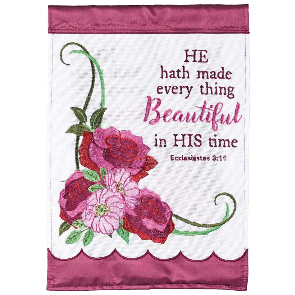 Garden Flag Floral He Has Made Every by Dicksons