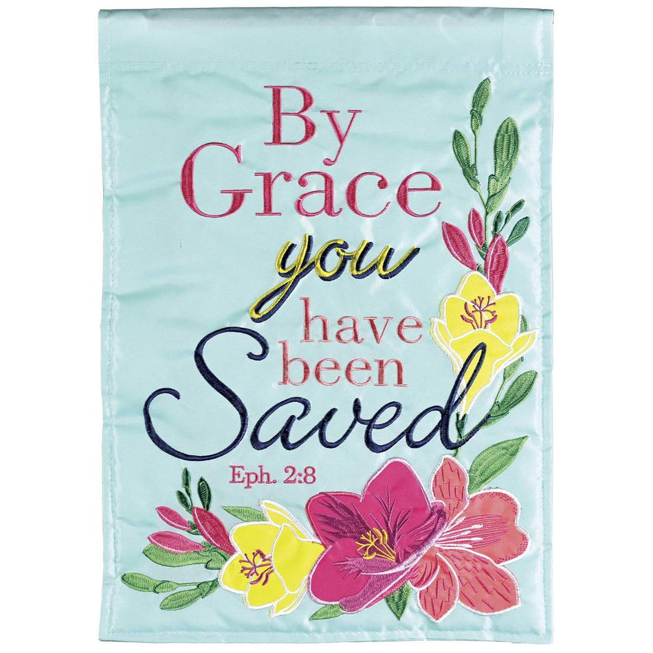 House Flag By Grace You Have Been Saved by Dicksons