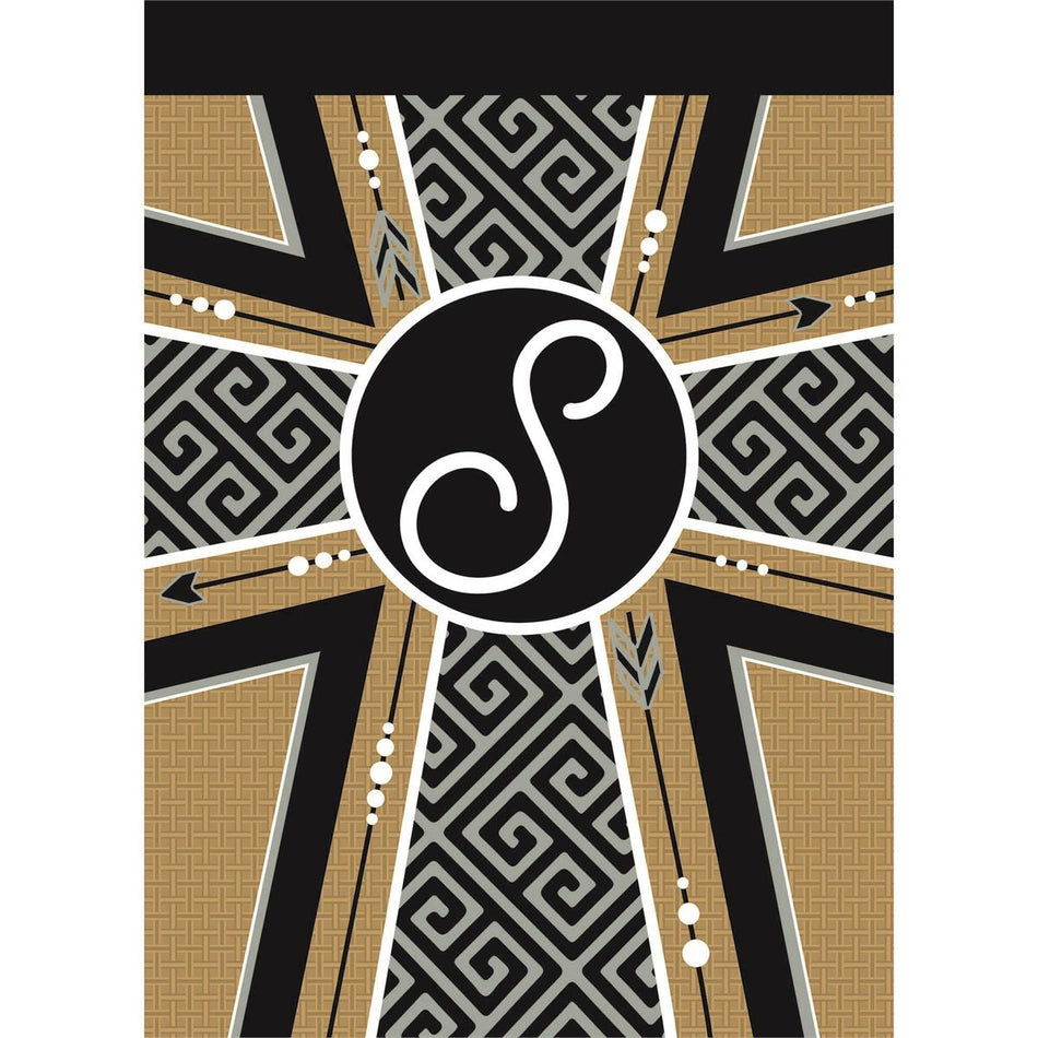 Flag Monogram-S Cross Burlap 13x18 by Dicksons
