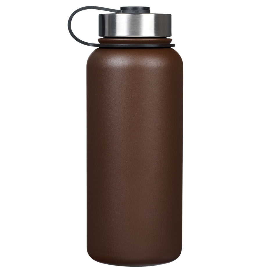 Strength and Courage Brown Stainless Steel Water Bottle - Joshua 1:9 by Christian Art Gifts, product view 2