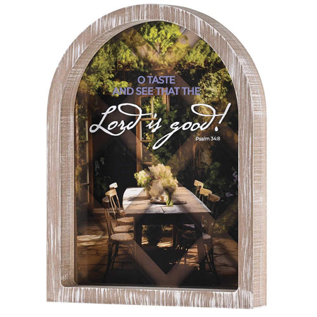 Inspirational Christian Wall Hanging Rustic Farmhouse Arched Window Wall Décor (FRMA101) by Dicksons