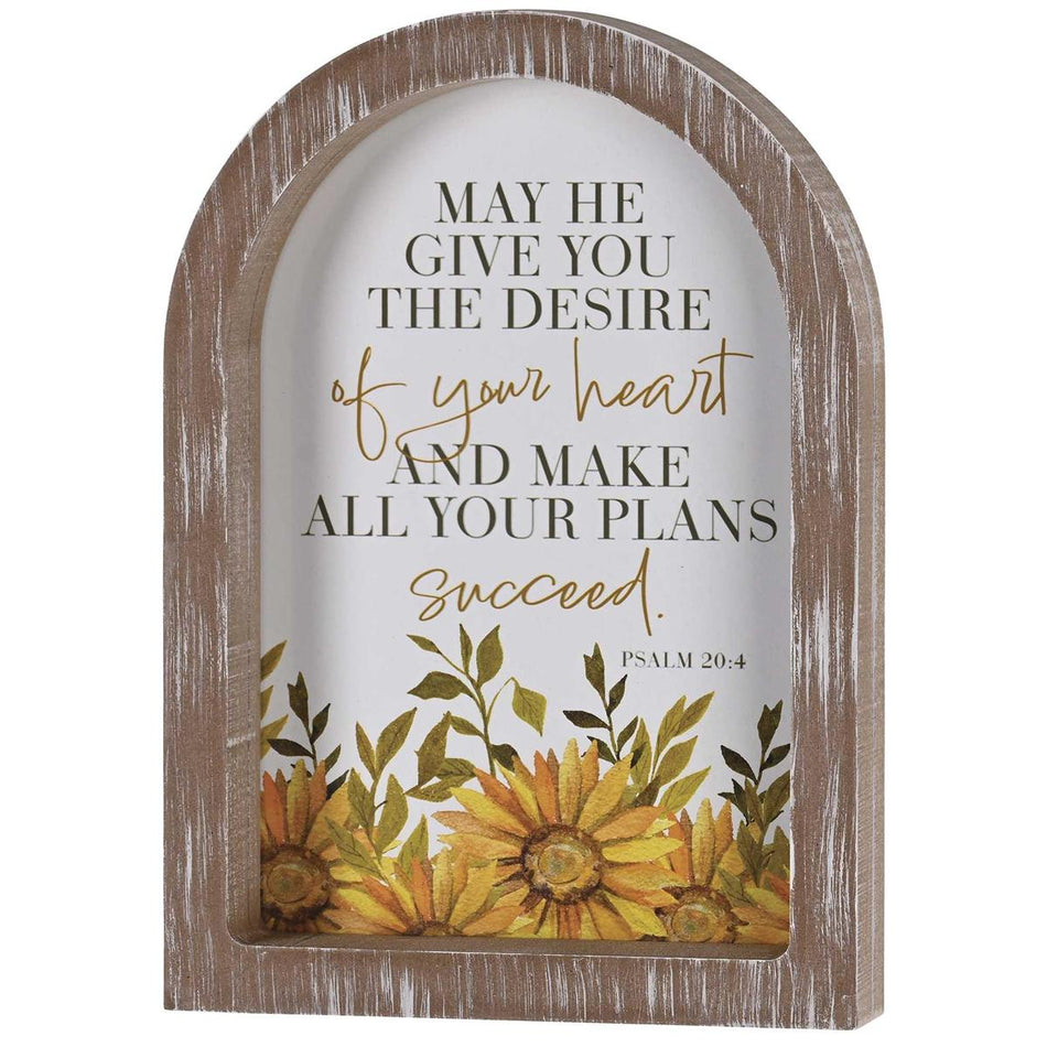 Inspirational Christian Wall Hanging Rustic Farmhouse Arched Window Wall Décor (FRMA206) by Dicksons