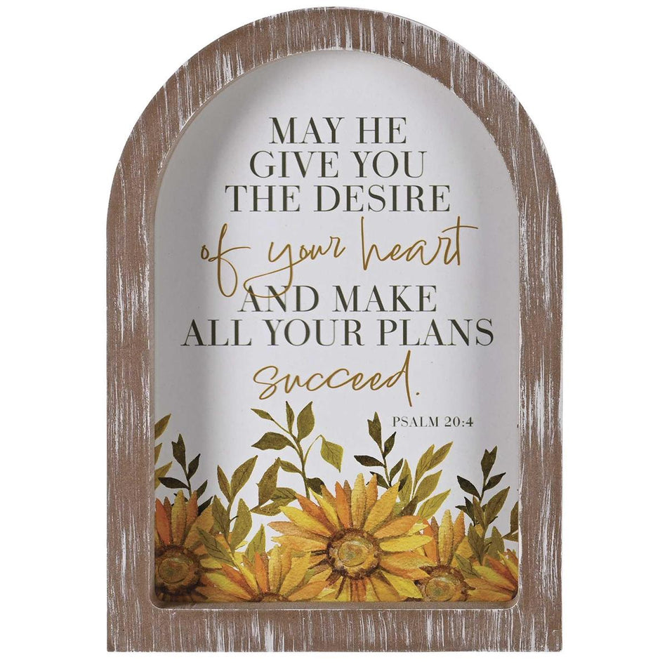 Inspirational Christian Wall Hanging Rustic Farmhouse Arched Window Wall Décor (FRMA206) by Dicksons, product view 2