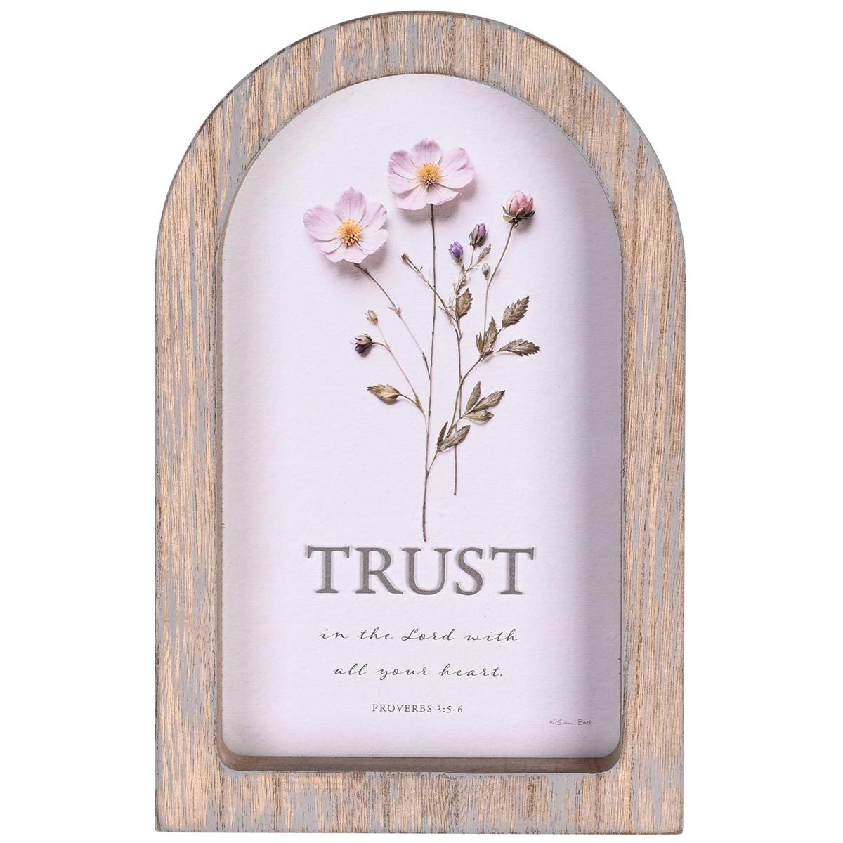 Framed Arch Floral Trust In The Lord7X11 by Dicksons