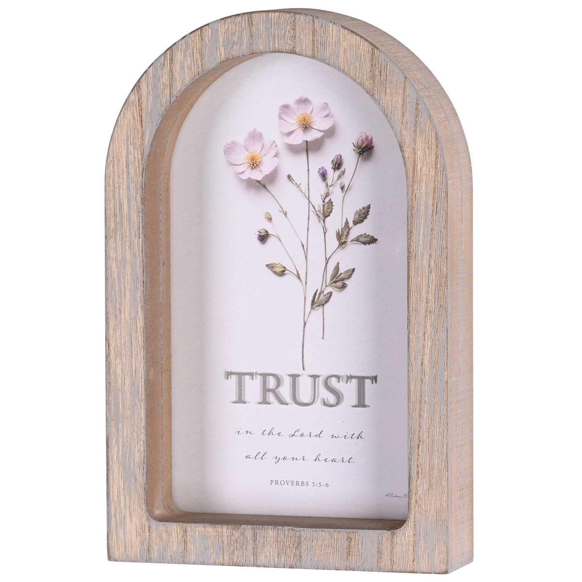 Framed Arch Floral Trust In The Lord7X11 by Dicksons, product view 2
