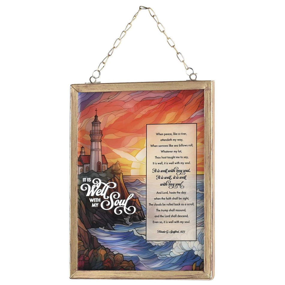 , Classic Hymns, Inspirational Christian, 10 x 12 inch Metal Framed Glass (FRMGLS-306) by Dicksons, product view 2