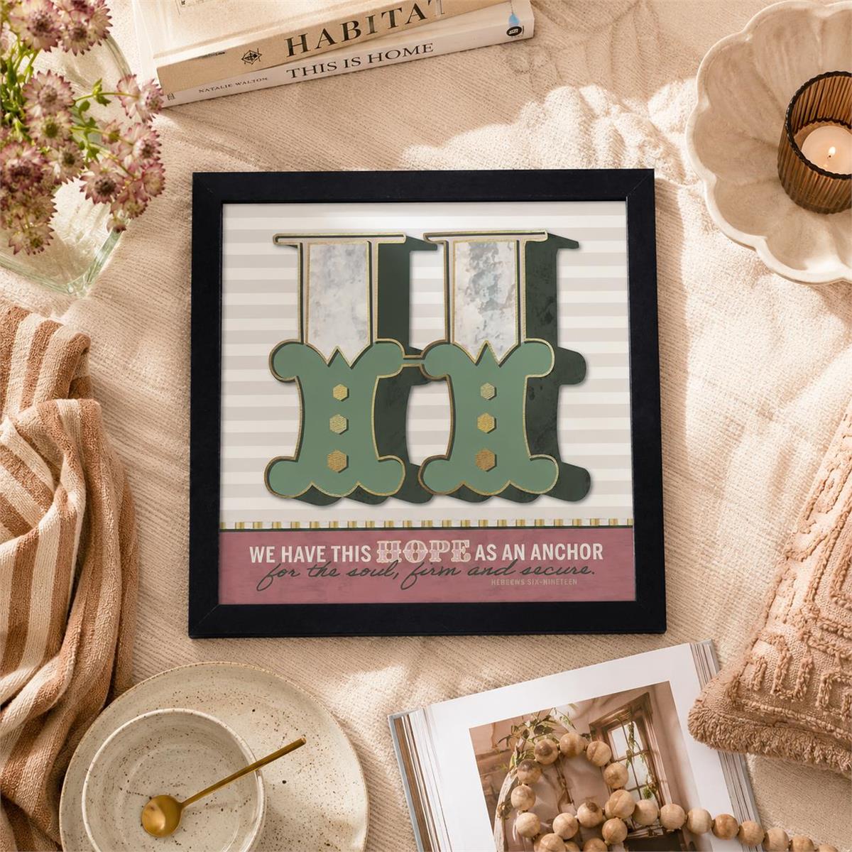 Framed Wall Art We Have This Hope Anchor by Dicksons, product view 5