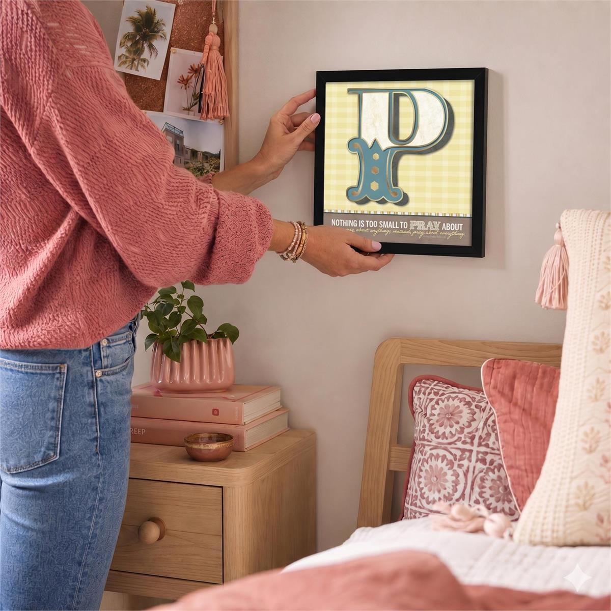 Framed Wall Art Nothing To Small To Pray by Dicksons, product view 4