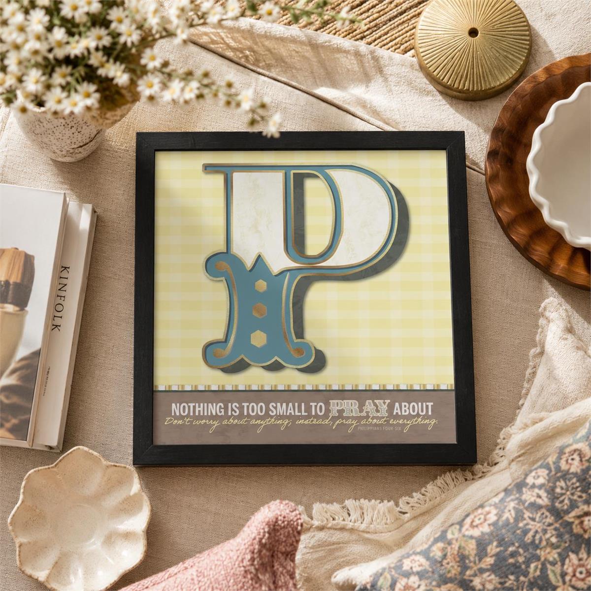 Framed Wall Art Nothing To Small To Pray by Dicksons, product view 5