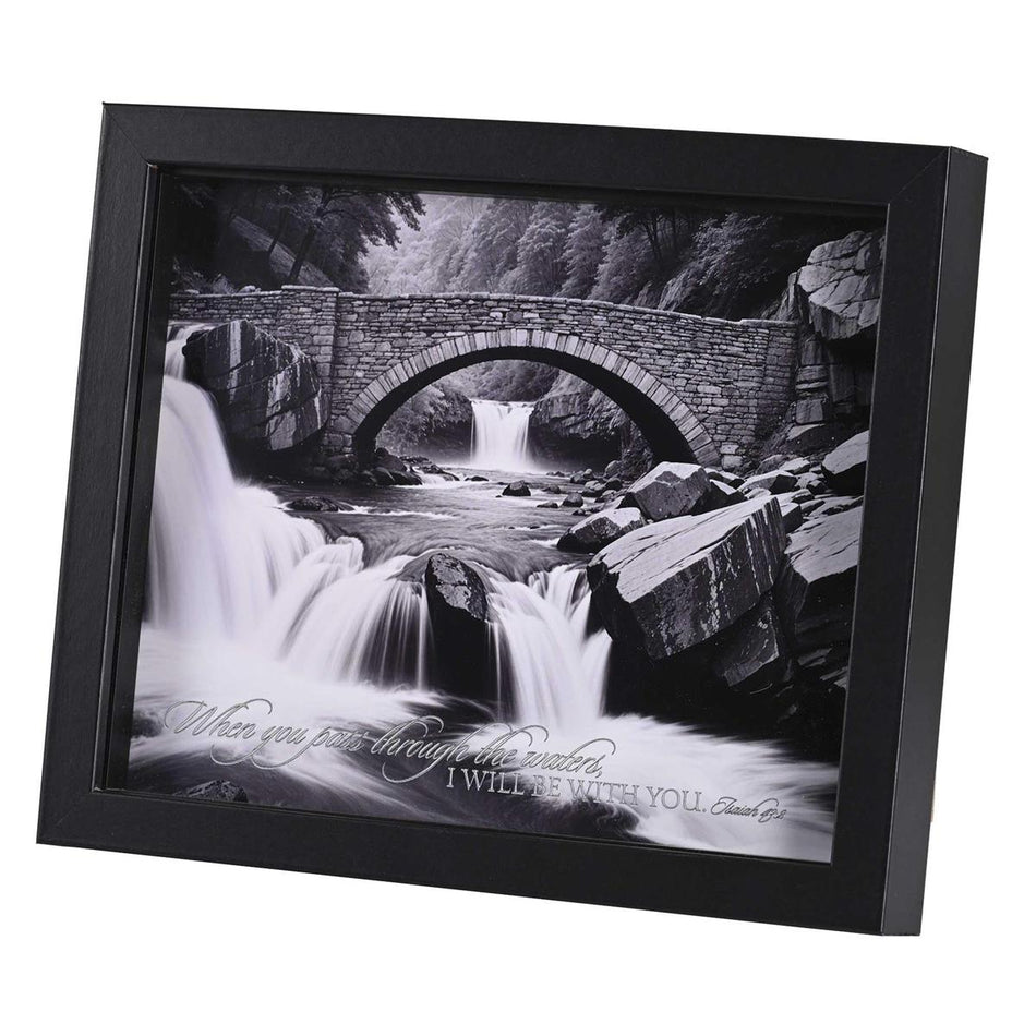 Framed Art When You Pass Waterfall 10x8 by Dicksons