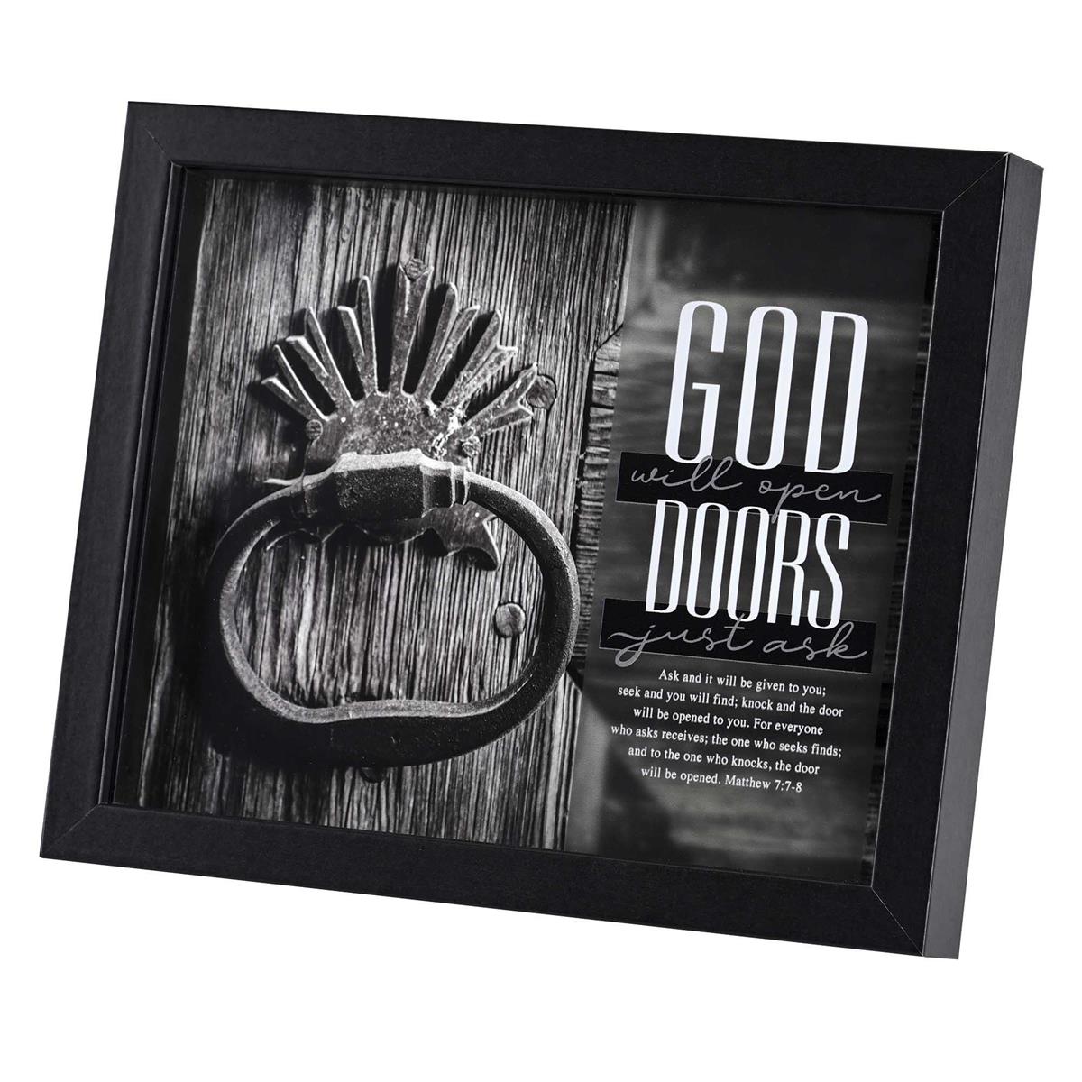 Framed Art God Will Open Doors Just by Dicksons
