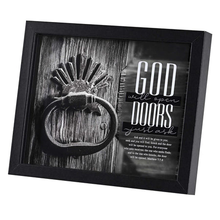 Framed Art God Will Open Doors Just by Dicksons