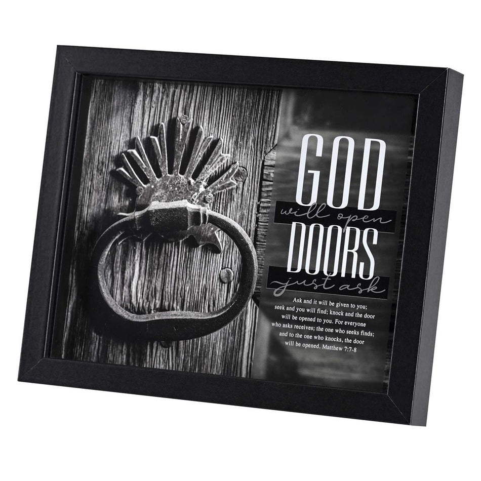Framed Art God Will Open Doors Just by Dicksons