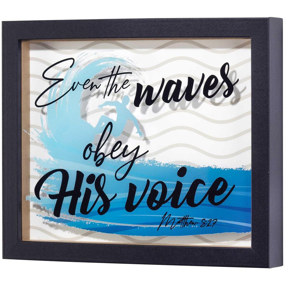 Framed Art Even The Waves Obey 10x8 by Dicksons