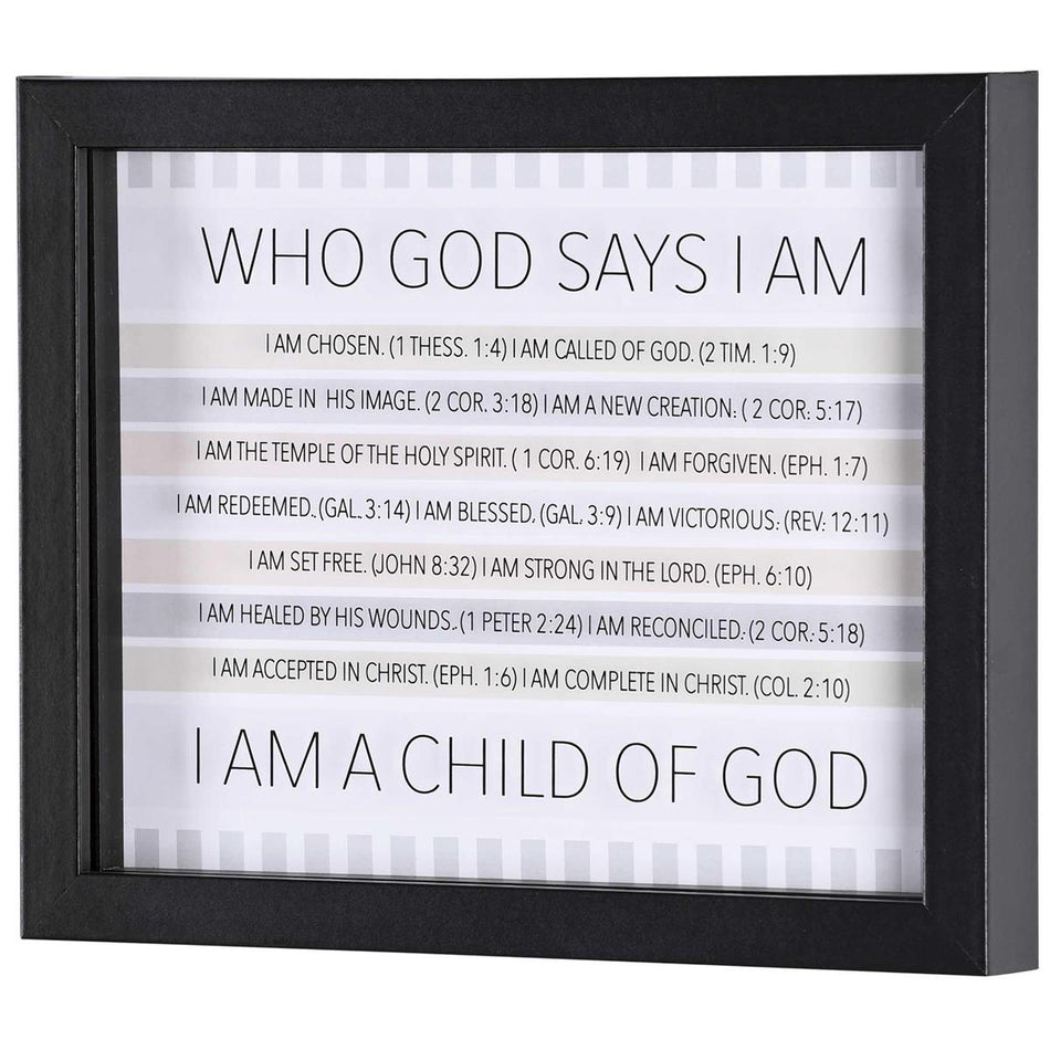 Framed Art Who God Says I Am by Dicksons, product view 2