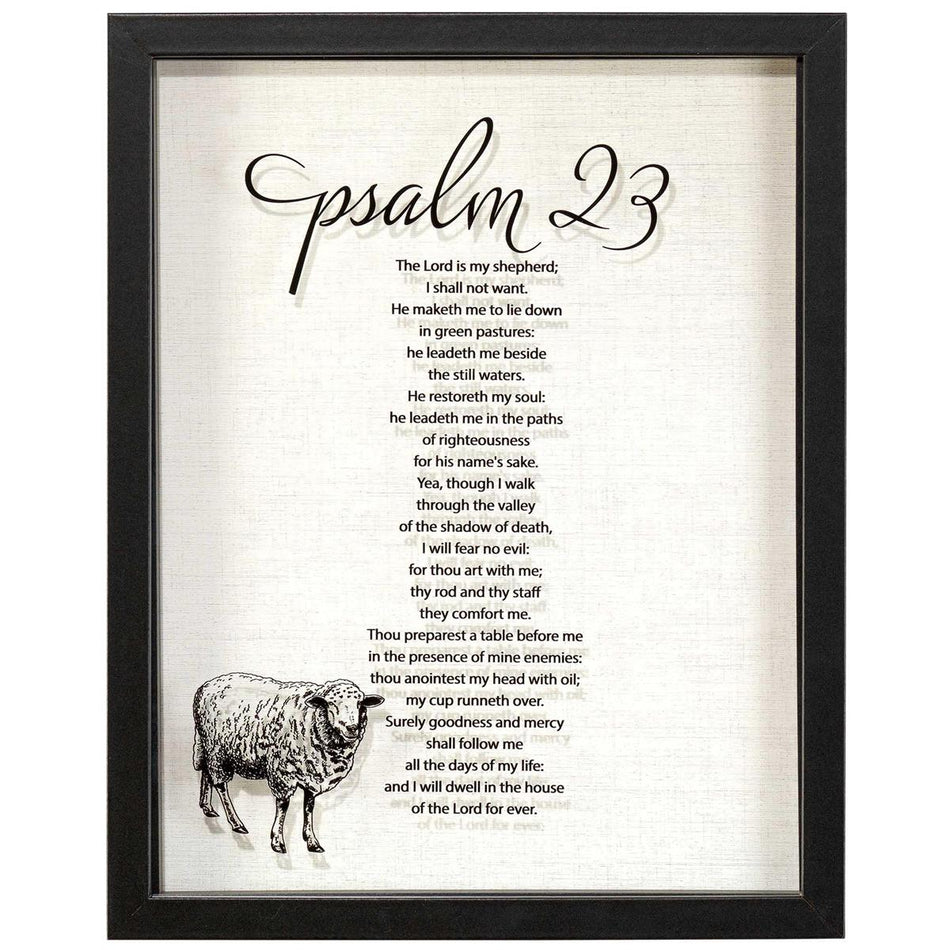 My Shephard I Shall Not Want 12 x 15 Inch Decorative Wall and Tabletop Frame by Dicksons, product view 2