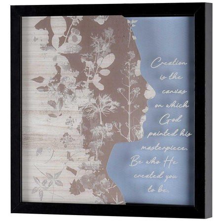 Inspirational Christian Framed Shadow Box Wall Art 13 x 13 Inch Wood and Glass (FRMWDBL-1212-8) by Dicksons
