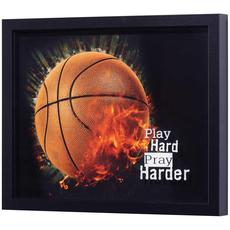 Framed Wall Art Play Hard Pray Harder by Dicksons