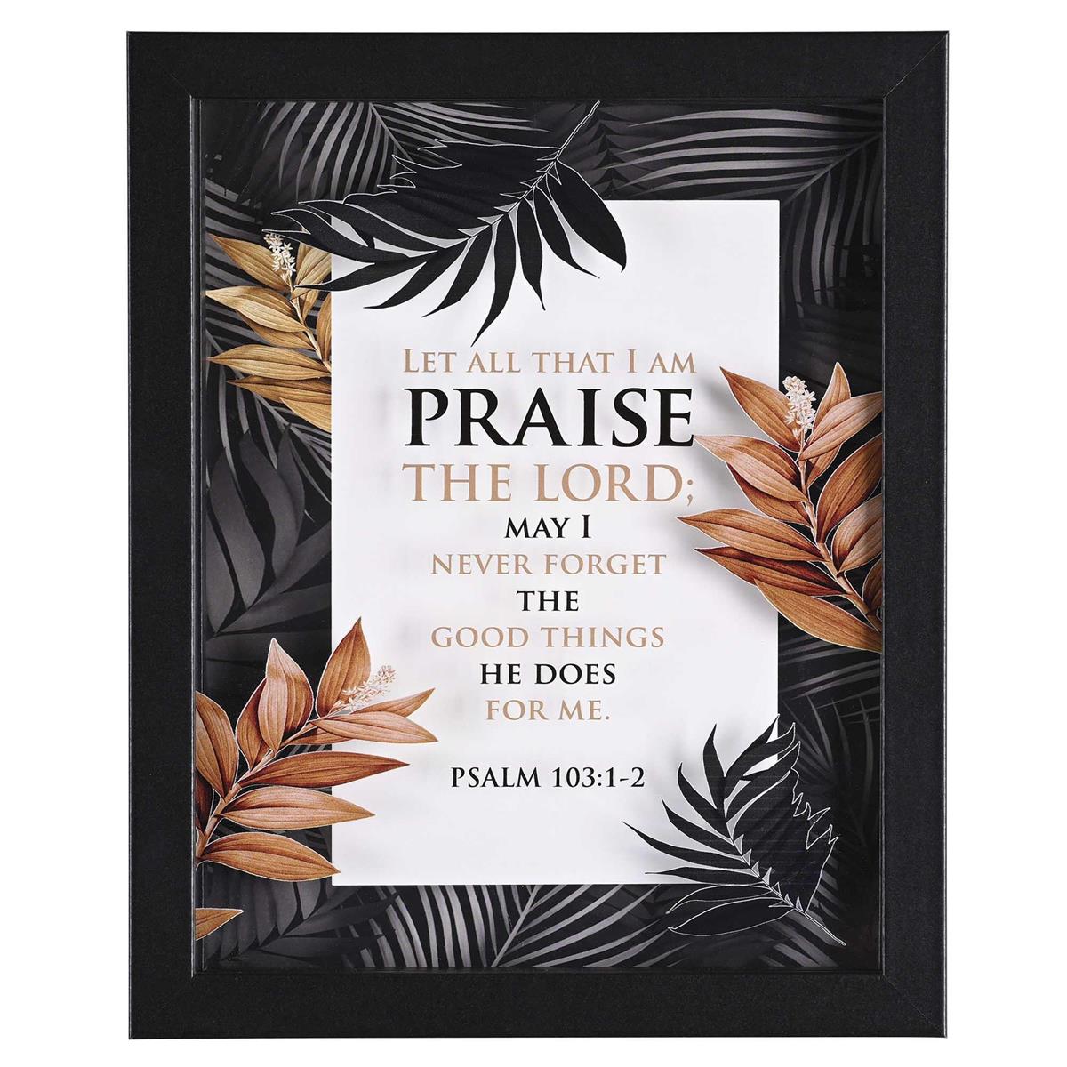 Framed Wall Art Praise The Lord 8x10 by Dicksons, product view 3