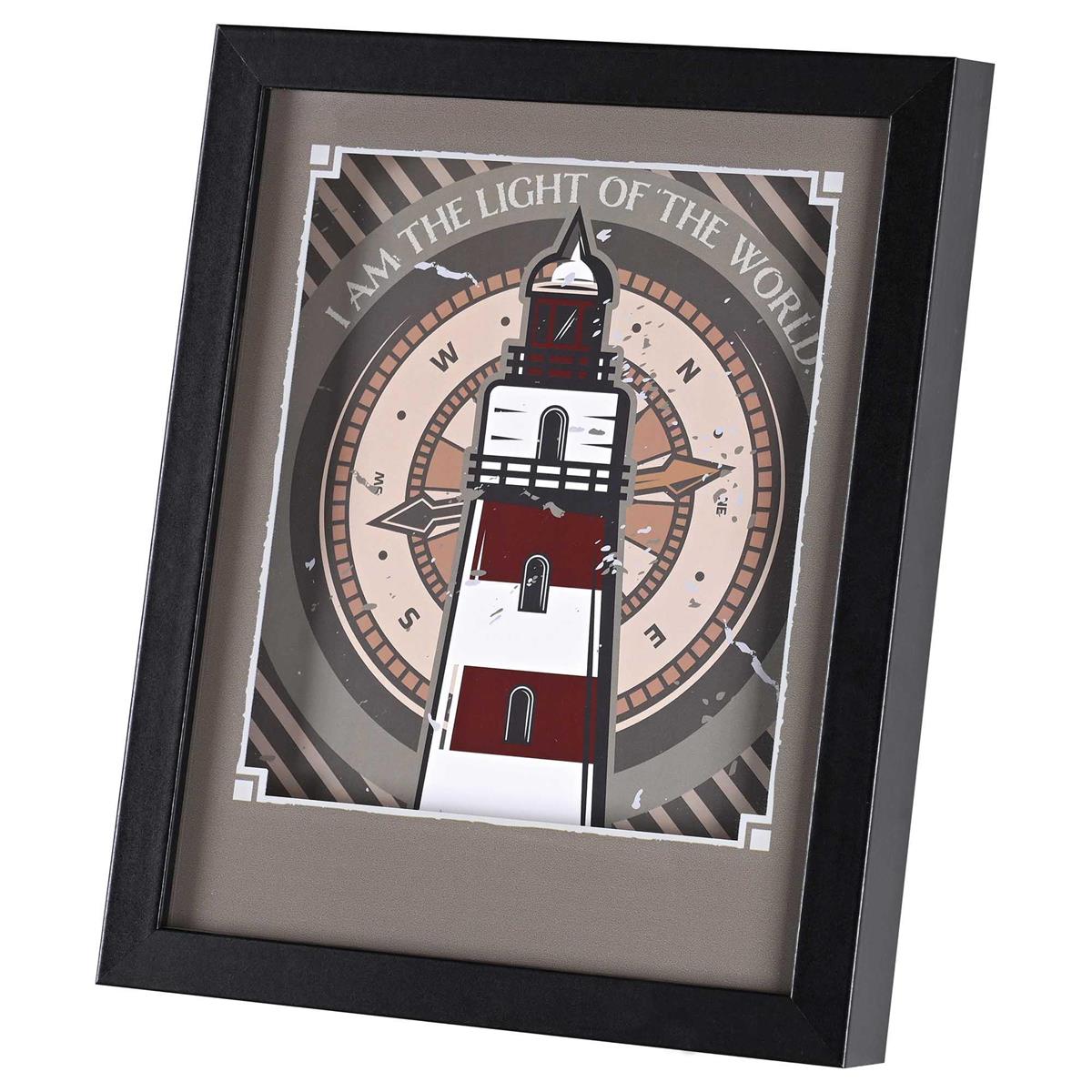 Framed Art Lighthouse I Am Light by Dicksons