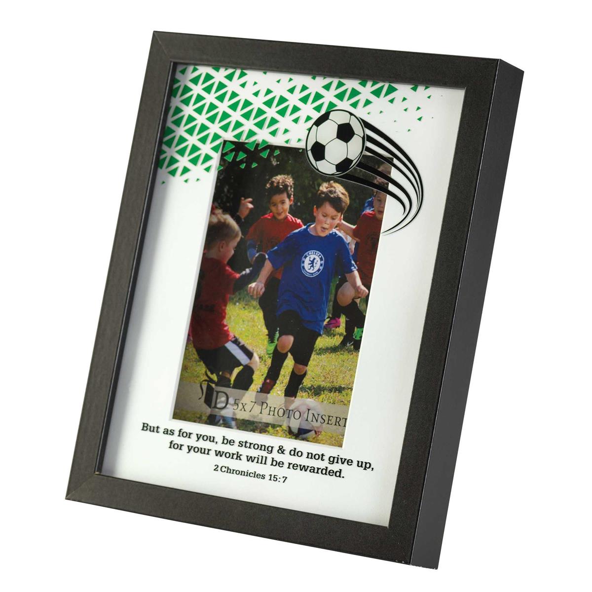 Soccer 2 Chronicles 15:7 Photo Frame by Dicksons