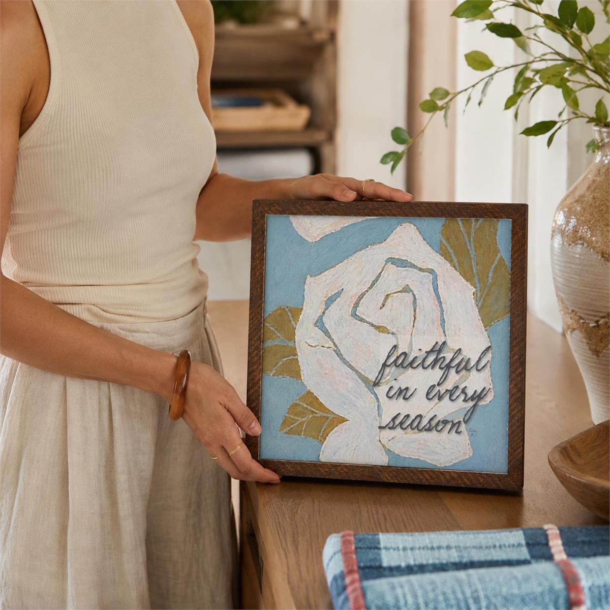 Framed Wall Art Faithful In Every Season by Dicksons, product view 4