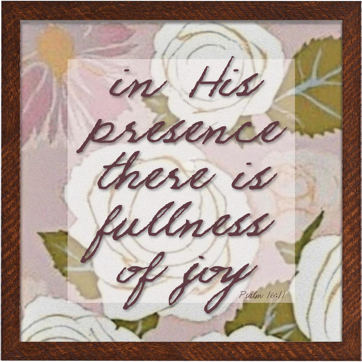 Framed Wall Art In His Presence Floral by Dicksons