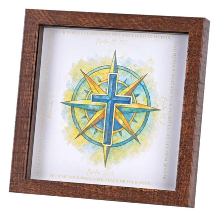 Framed Art Blue Cross Your Word A Lamp by Dicksons