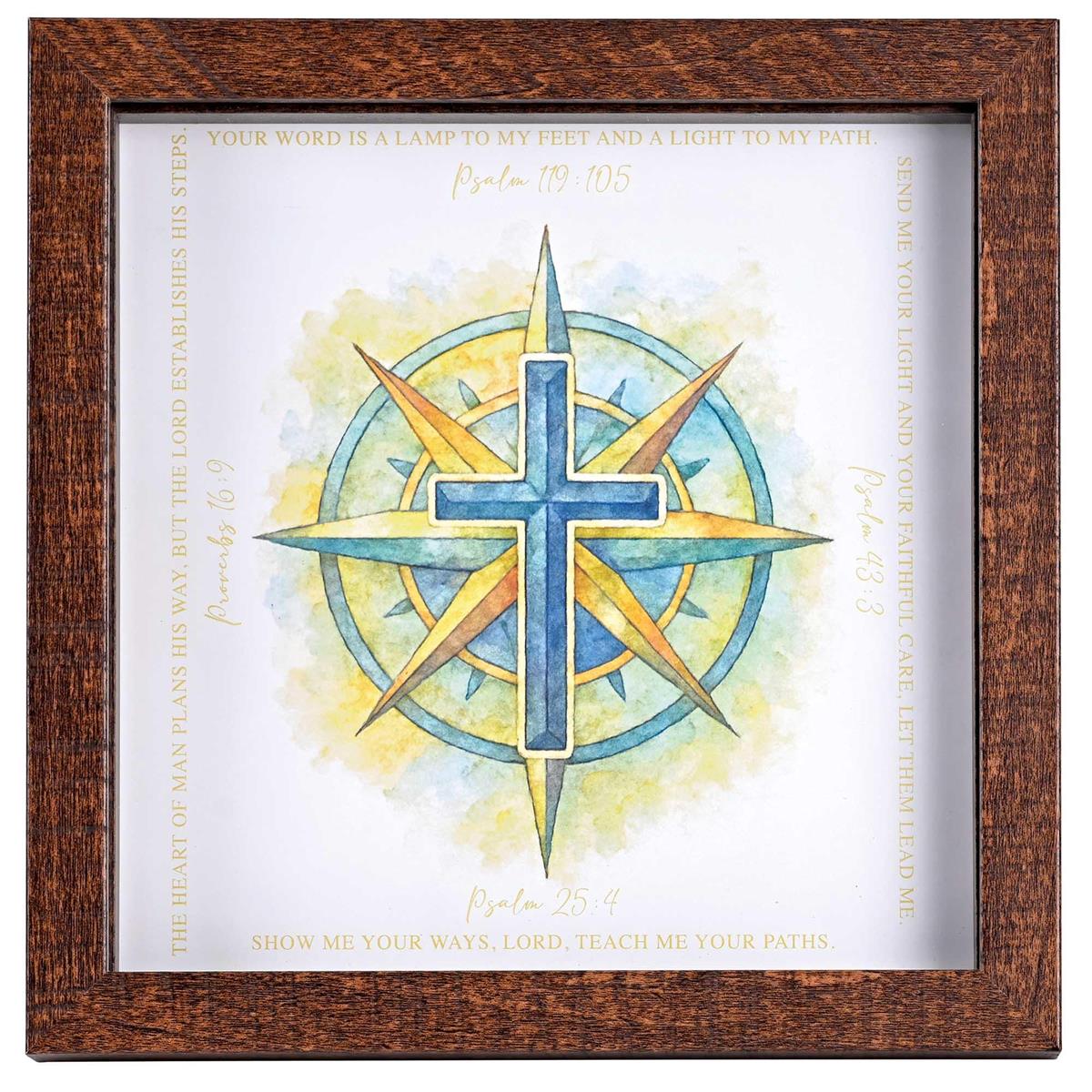 Framed Art Blue Cross Your Word A Lamp by Dicksons, product view 2