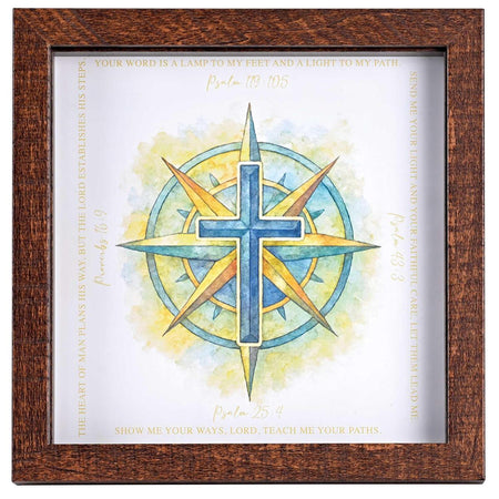 Framed Art Blue Cross Your Word A Lamp by Dicksons, product view 2