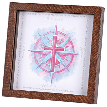 Framed Art Pink Cross Your Word A Lamp by Dicksons, product view 2