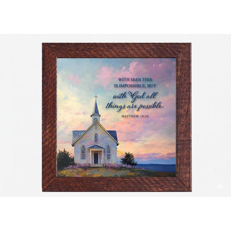 Framed Art With God All Things by Dicksons