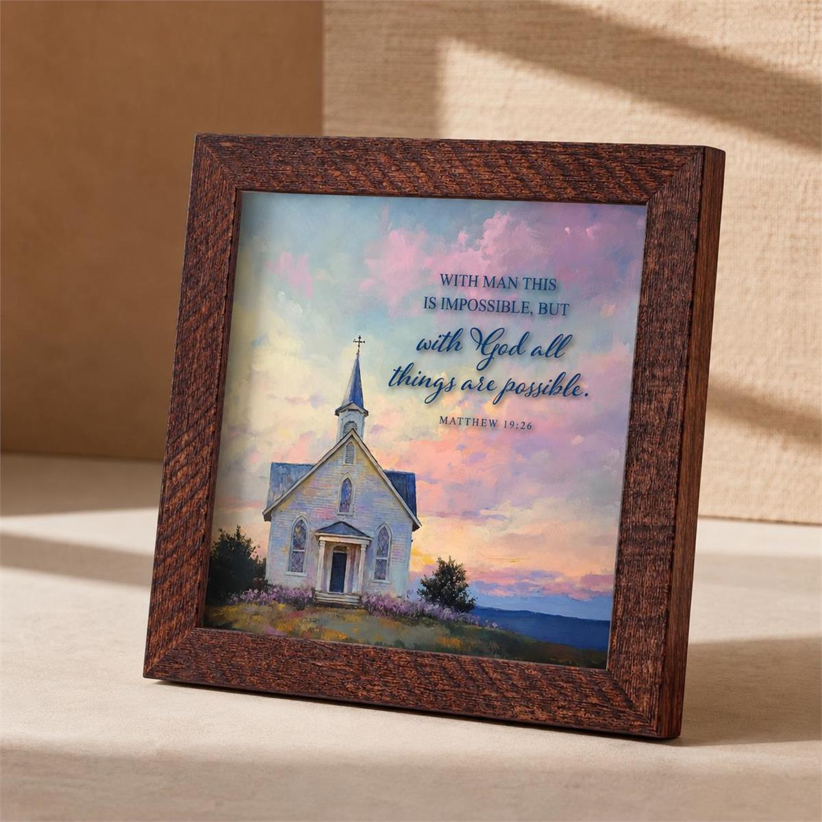 Framed Art With God All Things by Dicksons, product view 5