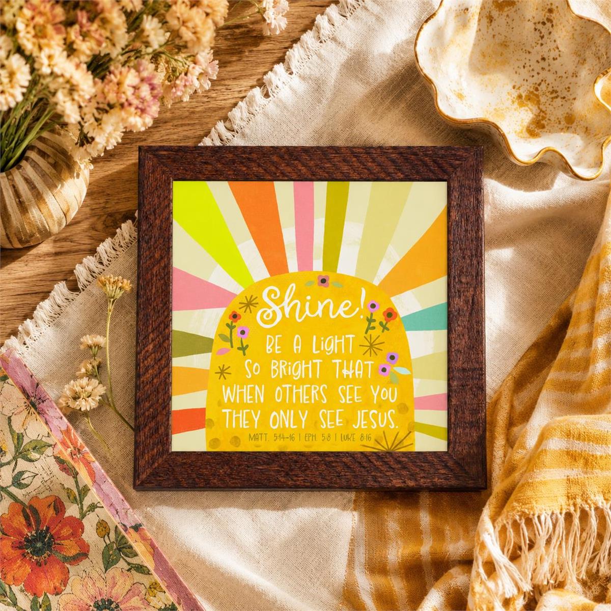 Framed Art Shine! Be A Light So Bright by Dicksons, product view 5