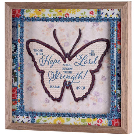 Framed Wall Art Butterfly Hope In Lord by Dicksons