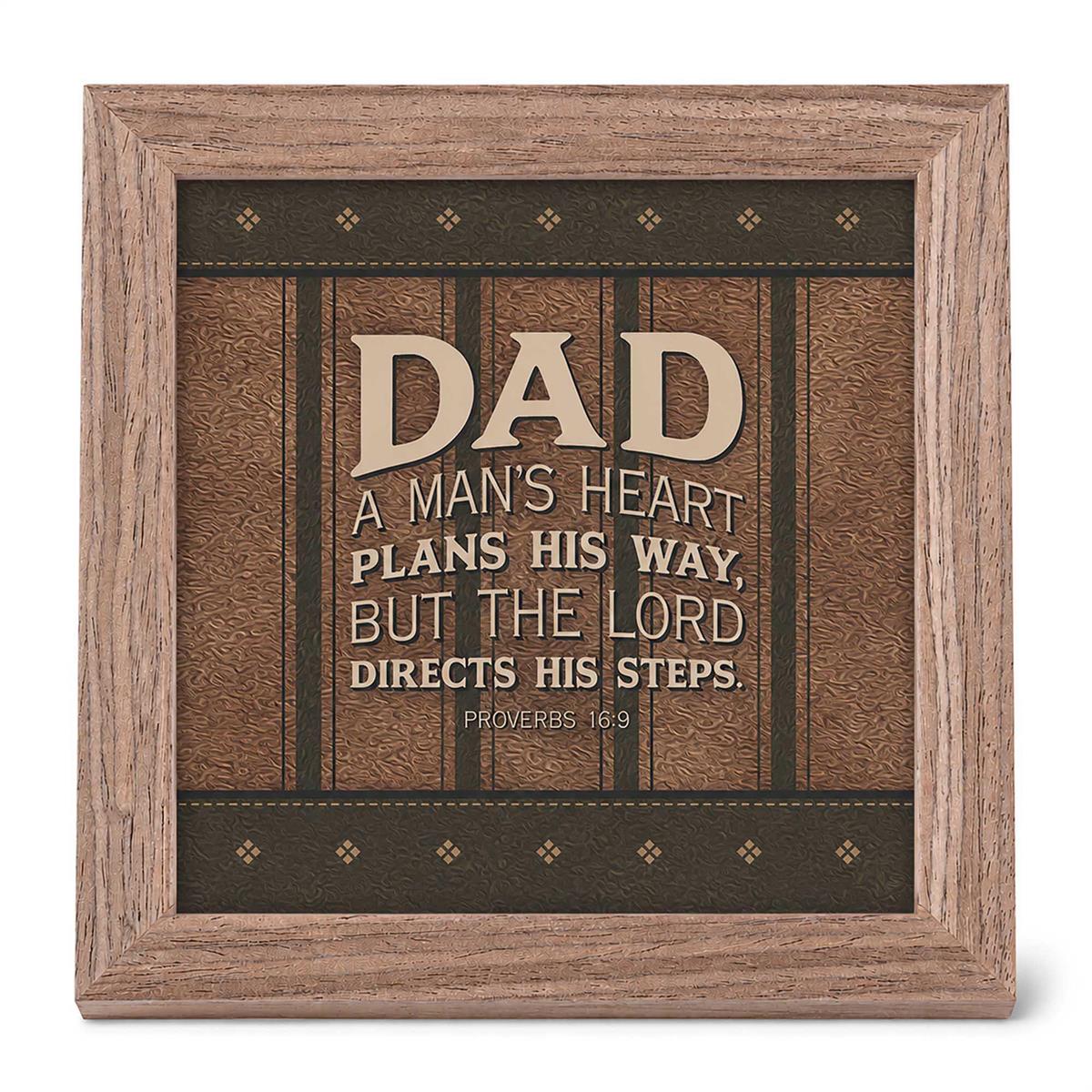 Framed Art A Mans Heart Plans His Way by Dicksons