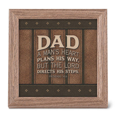 Framed Art A Mans Heart Plans His Way by Dicksons